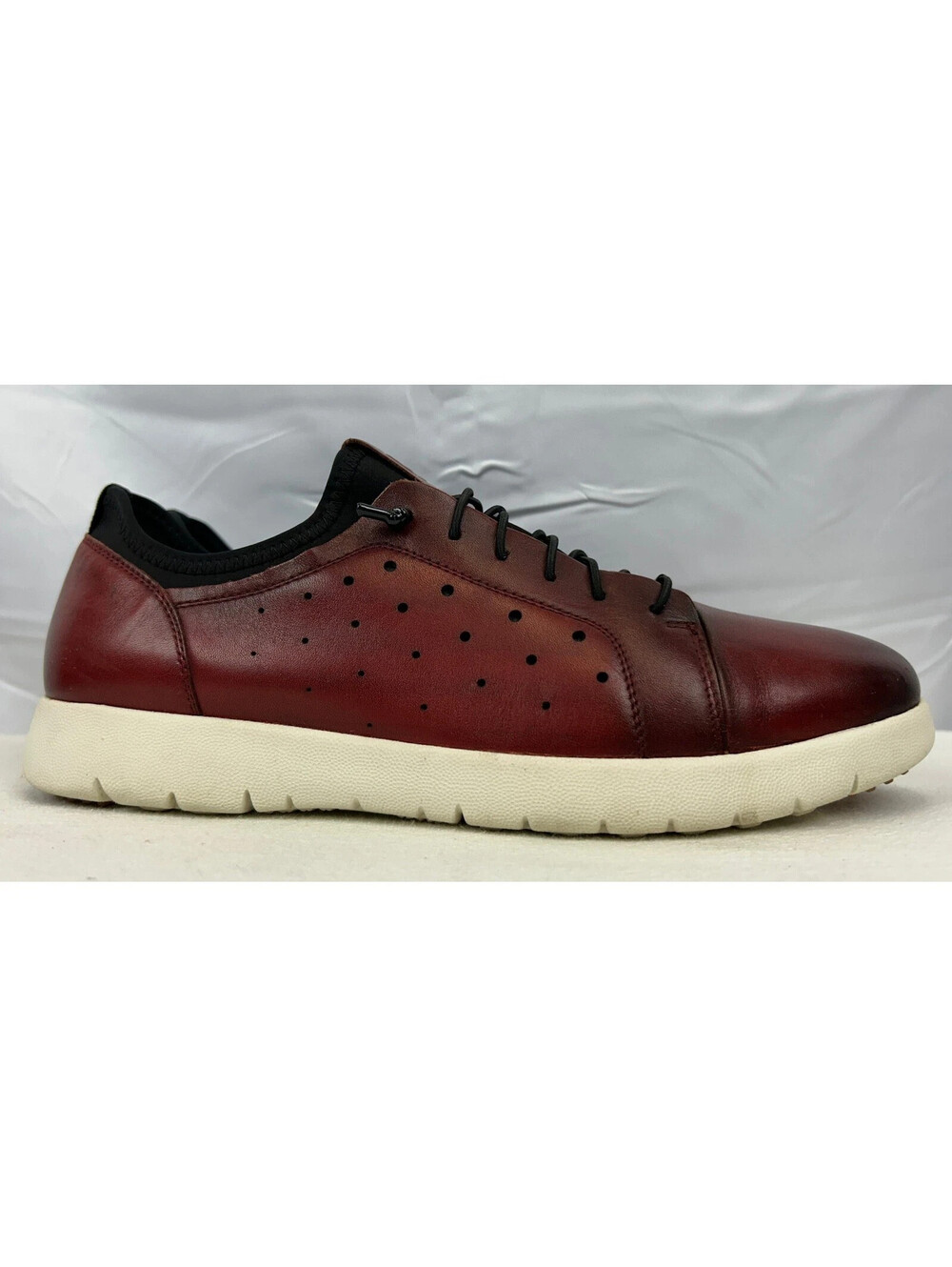 Stacy Adams Men's Size 10.5M Brown Leather Lace Up Sneakers Shoes